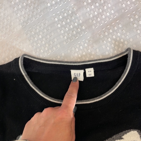🌸Gap merino wool blend long sleeves sweater with fox - Picture 8 of 10